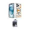 ieg™ iPhone 15 Pro Max Kılıf Kozmos Doku - Siyah Vanessa Magic Cam