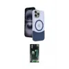 ieg™ iPhone 15 Pro Max Kılıf Kozmos Form Özel Seri - Şeffaf 360 Full Body Arka Koruyucu