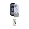 ieg™ iPhone 15 Pro Max Kılıf Kozmos Form Özel Seri - Şeffaf Pasifik Cam Ekran Koruyucu