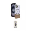 ieg™ iPhone 15 Pro Max Kılıf Kozmos Form Özel Seri - Siyah Bilvis 3D Cam Ekran Koruyucu