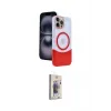 ieg™ iPhone 15 Pro Max Kılıf Kozmos Form Özel Seri - Siyah Bilvis 3D Cam Ekran Koruyucu