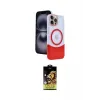 ieg™ iPhone 15 Pro Max Kılıf Kozmos Form Özel Seri - Siyah Buffer Cam Ekran Koruyucu