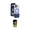 ieg™ iPhone 15 Pro Max Kılıf Kozmos Form Özel Seri - Siyah Buffer Cam Ekran Koruyucu