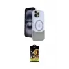 ieg™ iPhone 15 Pro Max Kılıf Kozmos Form Özel Seri - Siyah Buffer Cam Ekran Koruyucu