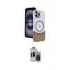 ieg™ iPhone 15 Pro Max Kılıf Kozmos Form Özel Seri - Siyah Vanessa Magic Hayalet Cam