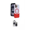 ieg™ iPhone 15 Pro Max Kılıf Kozmos Form Özel Seri - Siyah Vanessa Magic Hayalet Cam