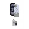 ieg™ iPhone 15 Pro Max Kılıf Kozmos Form Özel Seri - Siyah Vanessa Magic Hayalet Cam