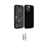 ieg™ iPhone 15 Pro Max Kılıf Kozmos Yansıma Özel Seri - Siyah Bilvis 0.18mm Plus Cam Ekran Koruyucu