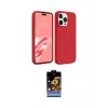 ieg™ iPhone 15 Pro Max Kılıf Kozmos Yansıma Özel Seri - Siyah Buffer Hayalet Cam Ekran Koruyucu