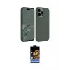 ieg™ iPhone 15 Pro Max Kılıf Kozmos Yansıma Özel Seri - Siyah Buffer Hayalet Cam Ekran Koruyucu