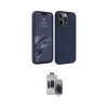 ieg™ iPhone 15 Pro Max Kılıf Kozmos Yansıma Özel Seri - Siyah Vanessa Magic Hayalet Cam