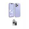 ieg™ iPhone 15 Pro Max Kılıf Kozmos Yansıma Özel Seri - Siyah Vanessa Magic Hayalet Cam