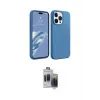 ieg™ iPhone 15 Pro Max Kılıf Kozmos Yansıma Özel Seri - Siyah Vanessa Magic Hayalet Cam
