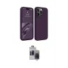 ieg™ iPhone 15 Pro Max Kılıf Kozmos Yansıma Özel Seri - Siyah Vanessa Magic Hayalet Cam