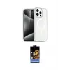 ieg™ iPhone 15 Pro Max Kılıf Nova Asil Prime - Siyah Buffer Hayalet Cam Ekran Koruyucu