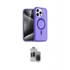ieg™ iPhone 15 Pro Max Kılıf Nova Asil Prime - Siyah Vanessa Magic Hayalet Cam
