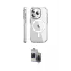 ieg™ iPhone 15 Pro Max Kılıf Nova Doku - Siyah Vanessa Magic Hayalet Cam