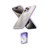 ieg™ iPhone 15 Pro Max Kılıf Nova Işık Serisi - Siyah Bilvis 5in1 3D Magic Cam Ekran Koruyucu
