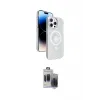 ieg™ iPhone 15 Pro Max Kılıf Nova Modern Prime - Siyah Vanessa Magic Hayalet Cam