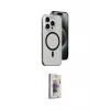 ieg™ iPhone 15 Pro Max Kılıf Odak Form Özel Seri - Siyah Bilvis 3D Cam Ekran Koruyucu