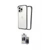 ieg™ iPhone 15 Pro Max Kılıf Pusula Asil Koleksiyonu - Siyah Vanessa Magic Hayalet Cam