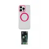 ieg™ iPhone 15 Pro Max Kılıf Pusula Form - Şeffaf 360 Full Body Arka Koruyucu