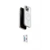 ieg™ iPhone 15 Pro Max Kılıf Pusula Form Serisi - Siyah Bilvis 0.18mm Plus Cam Ekran Koruyucu