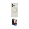 ieg™ iPhone 15 Pro Max Kılıf Pusula Form - Siyah 3D Antistatik Mat Seramik Nano Ekran Koruyucu