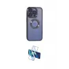 ieg™ iPhone 15 Pro Max Kılıf Pusula Form - Siyah 3D Antistatik Seramik Nano Ekran Koruyucu