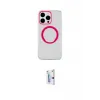 ieg™ iPhone 15 Pro Max Kılıf Pusula Form - Siyah Bilvis 0.18mm Plus Cam Ekran Koruyucu