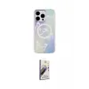 ieg™ iPhone 15 Pro Max Kılıf Pusula Form - Siyah Bilvis 3D Mat Cam Ekran Koruyucu