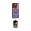 ieg™ iPhone 15 Pro Max Kılıf Pusula Form - Siyah Buffer Hayalet Cam Ekran Koruyucu