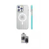ieg™ iPhone 15 Pro Max Kılıf Pusula Minimal Koleksiyonu - Siyah Vanessa Magic Hayalet Cam