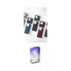 ieg™ iPhone 15 Pro Max Kılıf Pusula Modern - Siyah Bilvis 5in1 3D Magic Cam Ekran Koruyucu
