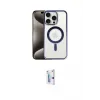 ieg™ iPhone 15 Pro Max Kılıf Siluet Çizgi Serisi - Siyah Bilvis 0.18mm Plus Cam Ekran Koruyucu