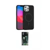 ieg™ iPhone 15 Pro Max Kılıf Siluet Doku Özel Seri - Şeffaf 360 Full Body Arka Koruyucu