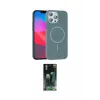 ieg™ iPhone 15 Pro Max Kılıf Siluet Doku Özel Seri - Şeffaf 360 Full Body Arka Koruyucu