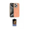 ieg™ iPhone 15 Pro Max Kılıf Siluet Doku Özel Seri - Siyah Buffer Hayalet Cam Ekran Koruyucu