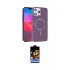 ieg™ iPhone 15 Pro Max Kılıf Siluet Doku Özel Seri - Siyah Buffer Hayalet Cam Ekran Koruyucu