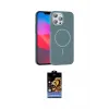 ieg™ iPhone 15 Pro Max Kılıf Siluet Doku Özel Seri - Siyah Buffer Hayalet Cam Ekran Koruyucu