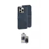 ieg™ iPhone 15 Pro Max Kılıf Siluet Işık Serisi - Siyah Vanessa Magic Hayalet Cam