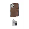 ieg™ iPhone 15 Pro Max Kılıf Siluet Işık Serisi - Siyah Vanessa Magic Hayalet Cam