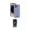 ieg™ iPhone 15 Pro Max Kılıf Vadi Çizgi Prime - Siyah 360 Mat Full Body Arka Koruyucu