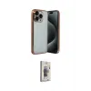 ieg™ iPhone 15 Pro Max Kılıf Vadi Minimal - Siyah Bilvis 3D Cam Ekran Koruyucu