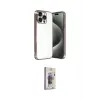 ieg™ iPhone 15 Pro Max Kılıf Vadi Minimal - Siyah Bilvis 3D Cam Ekran Koruyucu