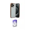 ieg™ iPhone 15 Pro Max Kılıf Vadi Minimal - Siyah Bilvis 5in1 3D Magic Cam Ekran Koruyucu
