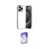 ieg™ iPhone 15 Pro Max Kılıf Vadi Minimal - Siyah Bilvis 5in1 3D Magic Cam Ekran Koruyucu