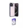ieg™ iPhone 15 Pro Max Kılıf Vadi Minimal - Siyah Bilvis 5in1 3D Magic Cam Ekran Koruyucu