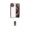 ieg™ iPhone 15 Pro Max Kılıf Vadi Minimal - Siyah Joko Magic 5D Hayalet Cam