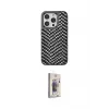 ieg™ iPhone 15 Pro Max Kılıf Vadi Özel Seri - Siyah Bilvis 3D Cam Ekran Koruyucu